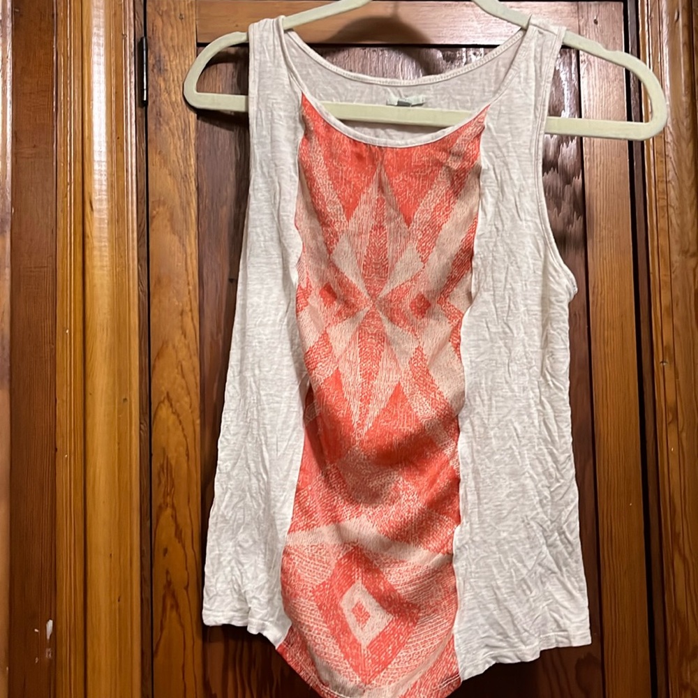 Ecoté sleeveless orange shirt size M